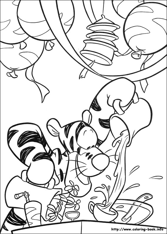 Winnie the Pooh coloring picture